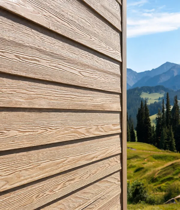 Outdoor cladding mockup wall