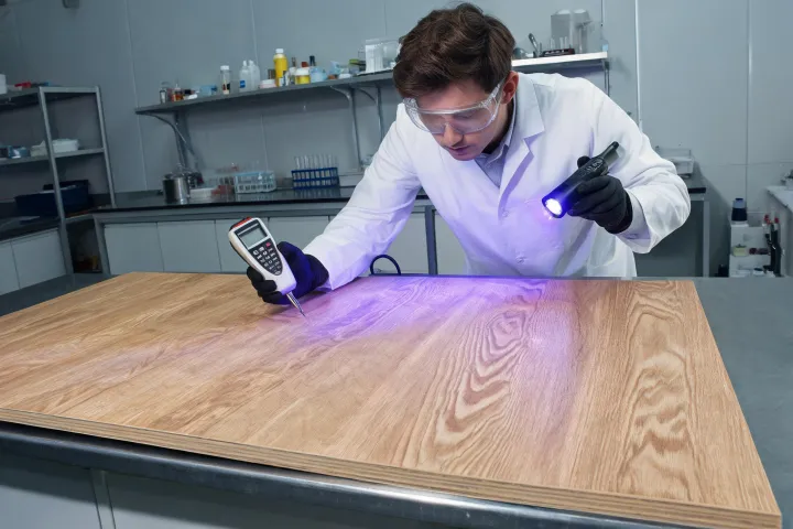 UV and moisture testing of woodgrain cladding